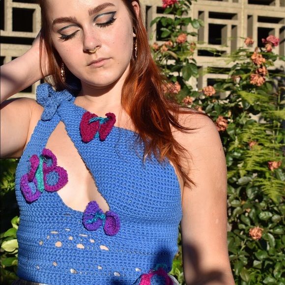 Handmade Ethereal Fairy Garden Asymmetrical Top - Picture 4 of 16